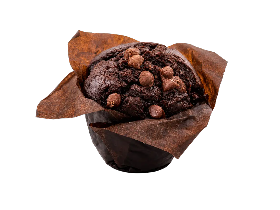 MUFFIN DE CHOCOLATE COM GOTAS