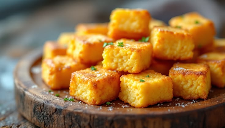 POLENTA EM CUBOS