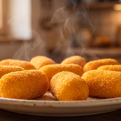 POLENTA RECHEADA COM CALABRESA